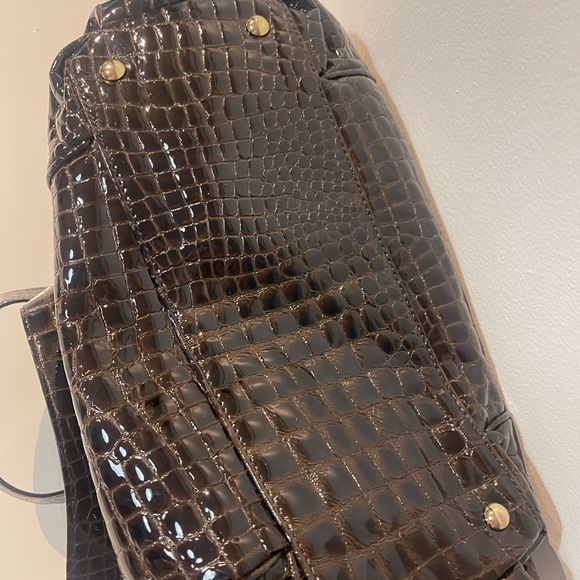 Michael Kors Brown Patent Leather Shoulder Bag - Picture 4 of 6